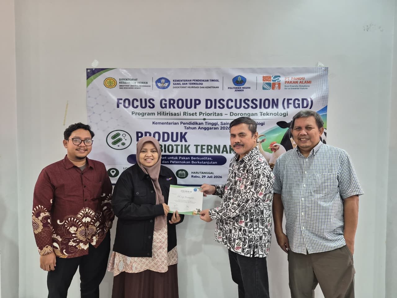 FGD produk probiotik ternak