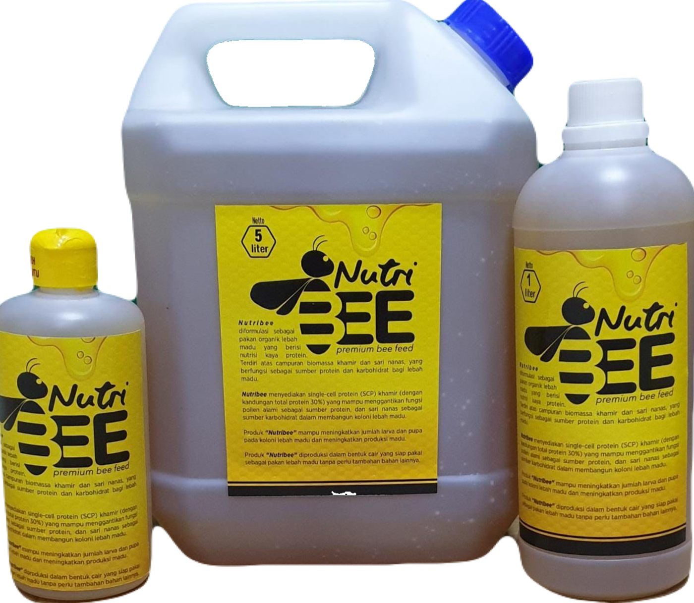 Nutribee dalam botol dan jeriken
